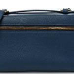 Grained Calfskin L19 Extra Pocket Pouch Navy Blue