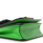 Vitello King Crystal Fab Crossbody Bag Tomatillo