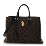 Monogram Flower Tote Black