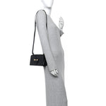 Calfskin Small Barcelona Shoulder Bag Black