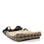 Monogram Flat Messenger Bag Dark Brown