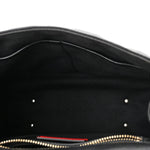 Lambskin VLTN Print Candystud Top Handle Bag Black