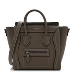 Drummed Calfskin Nano Luggage Souris