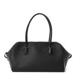 Grained Calfskin East West Bowling Bag Black