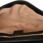 Monogram Matelasse Diagonal Small GG Marmont Shoulder Bag Beige Black