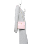 Calfskin Quilted Pearl Small About Pearls Hobo Bag Light Pink