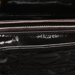 Patent Cannage Medium Lady Dior Dark Brown