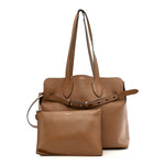 Soft Smooth Calfskin Medium Tote Camel