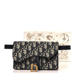 Oblique Saddle Belt Bag Blue