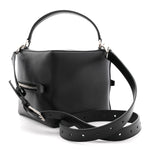 Dolly Calfskin 4X4 Shoulder Bag Black White
