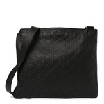 Guccissima Medium Flat Messenger Bag Black