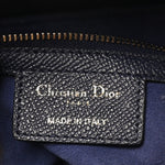 Grained Calfskin Saddle Bag Navy