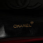 Lambskin Quilted Envelope Flap Black