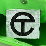 Vegan Leather Small Shopping Bag Highlighter Green