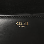 Shiny Calfskin Triomphe Shoulder Bag Black