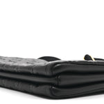 Lambskin Embossed Monogram Coussin PM Black