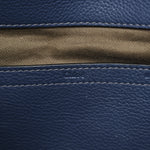 Calfskin Medium Marcie Round Crossbody Bag Navy