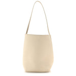 Grained Calfskin Medium N/S Park Tote Ivory