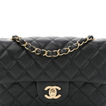Lambskin Quilted Mini Rectangular Flap Black