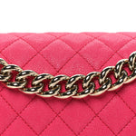 Caviar Quilted Medium Boy Flap Pink