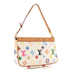 Monogram Multicolor Pochette Accessories White
