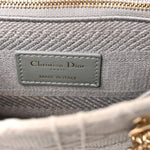 Canvas Embroidered Cannage Medium Lady D-Lite Gray