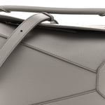 Soft Grained Calfskin Small Puzzle Edge Bag Pearl Grey