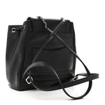 Caviar Quilted Business Affinity Backpack Black