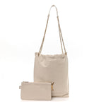 Lambskin Matelasse Monogram Medium Jamie 4.3 Pochon Blanc Vintage