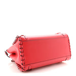Vitello Seta Century Nappa Whipstitch Mini Peekaboo Iconic Satchel Fiamma