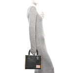 Calfskin Floral Print Medium Lady Dior Navy Blue Multicolor