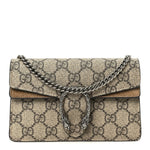 GG Supreme Monogram Super Mini Dionysus Shoulder Bag Taupe