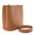 Soft Calfskin Medium Panier Bucket Bag Caramel