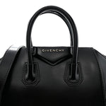 Shiny Lord Calfskin Mini Antigona Black