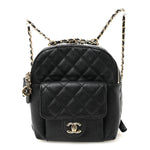 Caviar Quilted Small CC Day Backpack Black