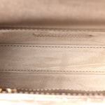 Metallic Lambskin Cannage Small Lady D-Joy Champagne