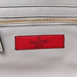 Vitello Small Rockstud Tote Grey