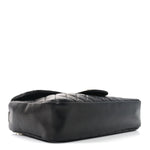 Lambskin Quilted Medium Westminster Pearl Flap Black