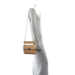 Nappa Medium Rockstud Spike Shoulder Bag Soft Noisette