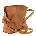 Calfskin Mini Flamenco Knot Clutch Warm Desert