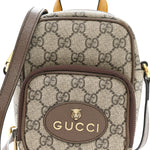 GG Supreme Monogram Mini Neo Vintage Double Zip Messenger Bag Beige New Acero Crop
