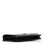 Glazed Aged Calfskin Reissue Wallet On Chain WOC So Black