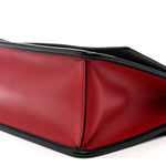 Vitello Century F is Fendi Bi-Color FF 1974 Embossed Kan I Shoulder Bag Fragola Maya Black