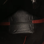 Polished Saddle Calfskin Medium N/S Park Tote Burnt Wood