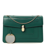 Calfskin Serpenti Forever Shoulder Bag Emerald Green