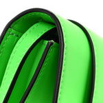 Calfskin Rubber Medusa Shoulder Bag Lime