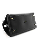 Calfskin Medium Hug Bag Black