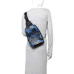 Damier Graphite Pixel Avenue Sling Backpack Blue