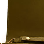 Lambskin Carre Quilted Cassandre Chain Wallet Olive Drab
