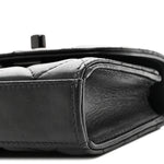 Lambskin Quilted Mini Trendy CC Clutch With Chain So Black